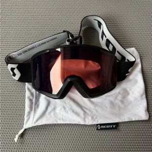 Scott Ski Snowboard Goggles with Red Lens and Dustbag Unisex